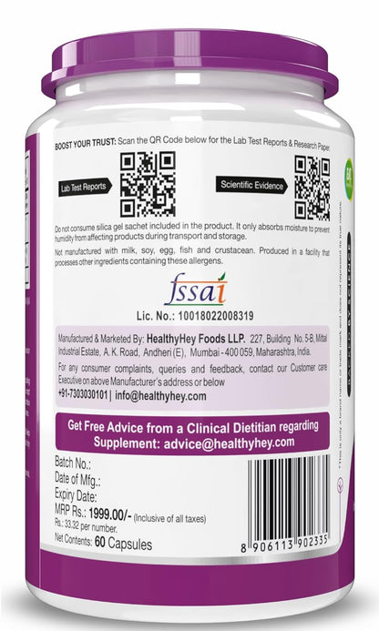 HealthyHey Nutrition Thermogenic Fat Burner - Weight Loss Supplement, Appetite Suppressant, & Energy Booster - Premium Fat Burning with Capsicum Extract - 60 Natural Veggie Diet Pills