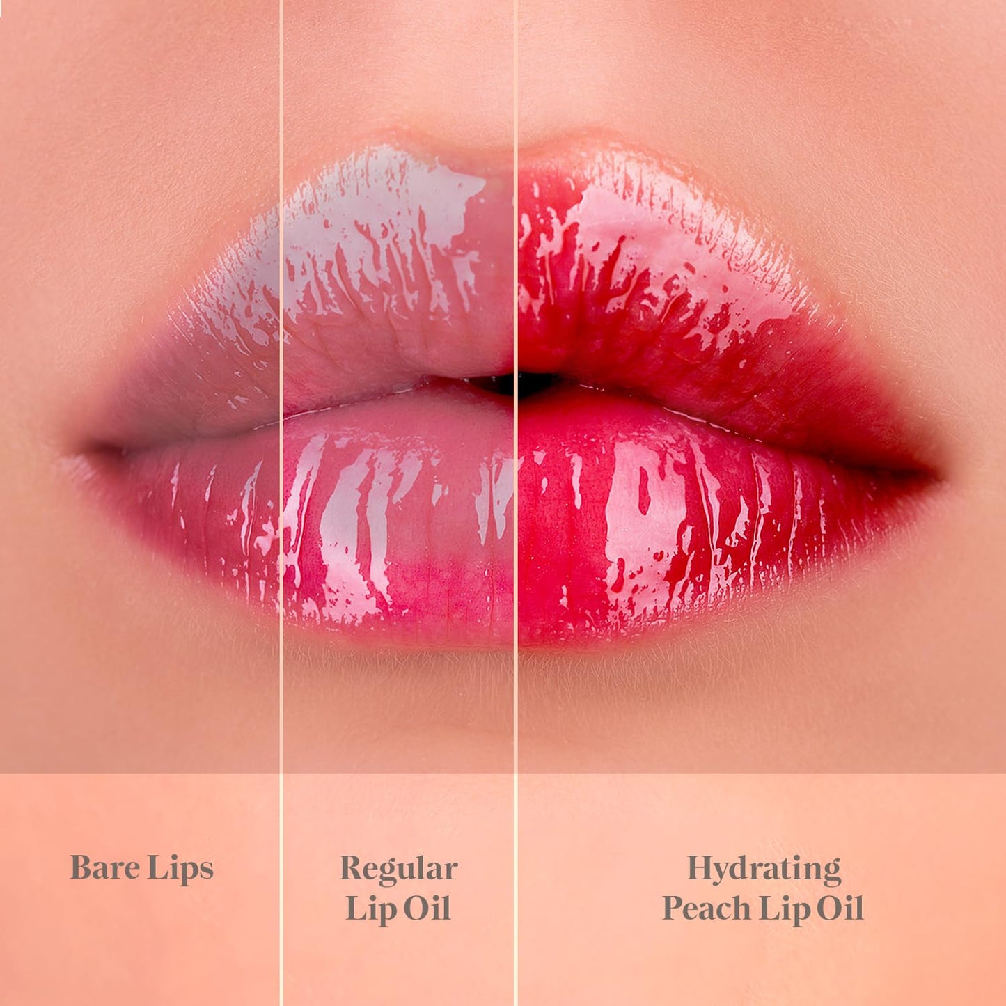 Lip Oil for Women - Hydrating Peach Lip Oil with Squalene, Argan & Safflower | House of Ayurveda Daily Use Lip Treatment | Non-Sticky, Nourishing & Moisturizing | Paraben-Free, Cruelty-Free | 4ml