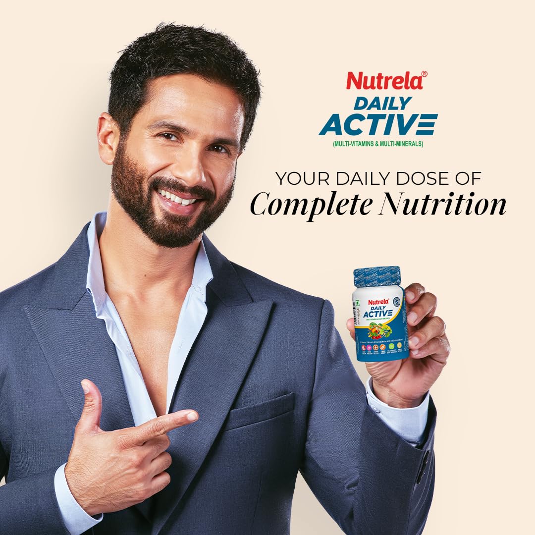 Nutrela Multivitamin by Patanjali | 30 Veg Tablets | With Vitamins, Minerals, Natural Extracts & Amino Acids | Daily Wellness Supplement for Men & Women