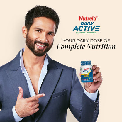Nutrela Multivitamin by Patanjali | 30 Veg Tablets | With Vitamins, Minerals, Natural Extracts & Amino Acids | Daily Wellness Supplement for Men & Women