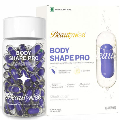 Beautywise Dual Action Body Shape | Weight Management | Helps Convert Fat into Energy Supplement for Men & Women (30 Capsules)
