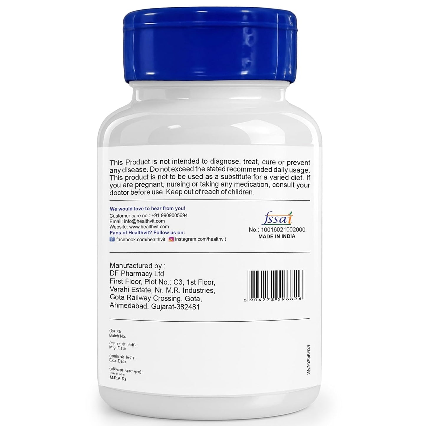 Healthvit American Ginseng 400mg (2% Ginsenosides) | Supports Brain Function, Boosts Immunity, Energy & Memory | Vegan & Gluten Free | 60 Capsules