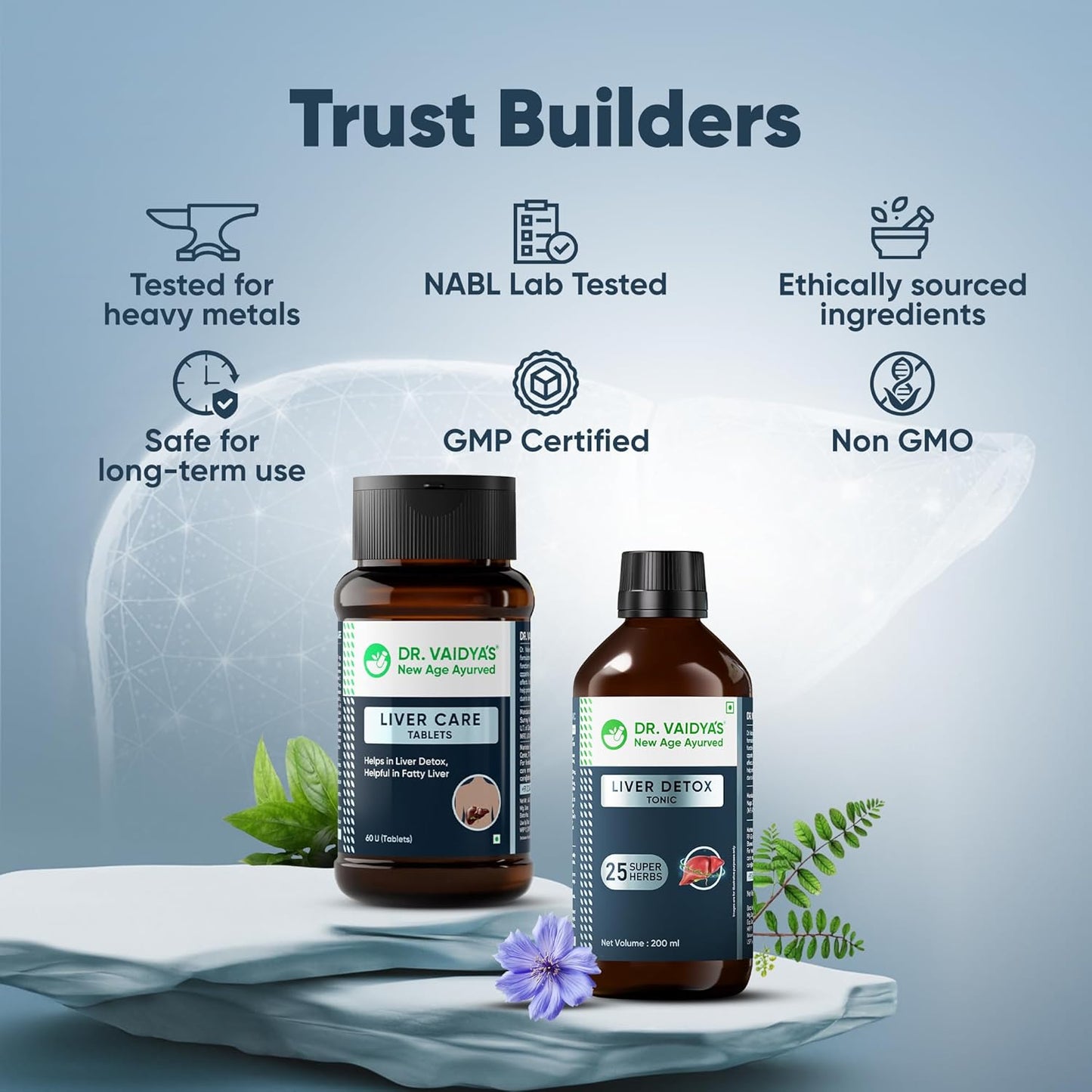 Dr. Vaidyaâ€™s Ayurvedic Liver Care Combo | Manages Fatty Liver, Enhances Detox & Supports Liver Regeneration | With Kutki, Giloy & Bhumyamalaki