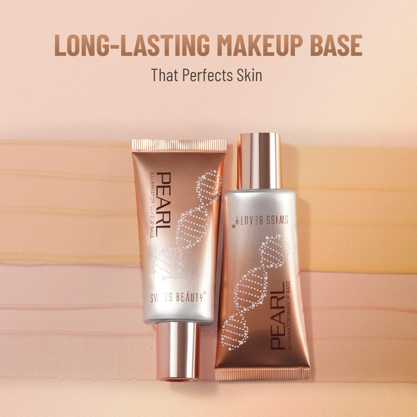 Swiss Beauty Foundation Pearl Illuminator Liquid Highlighter with radiance finish | Waterproof, Easily Blendable Illuminator for Face makeup | Shade -02, 35gm |