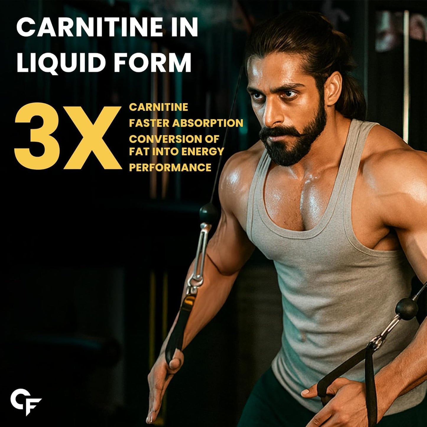 Carbamide Forte L Carnitine Liquid 3300mg | L-Carnitine Liquid With Vitamins | L'Carnitine Supplement For Pre & Post Workout To Suppoer Energy, Recovery & Metobolism | Mango Flavor - 450ml