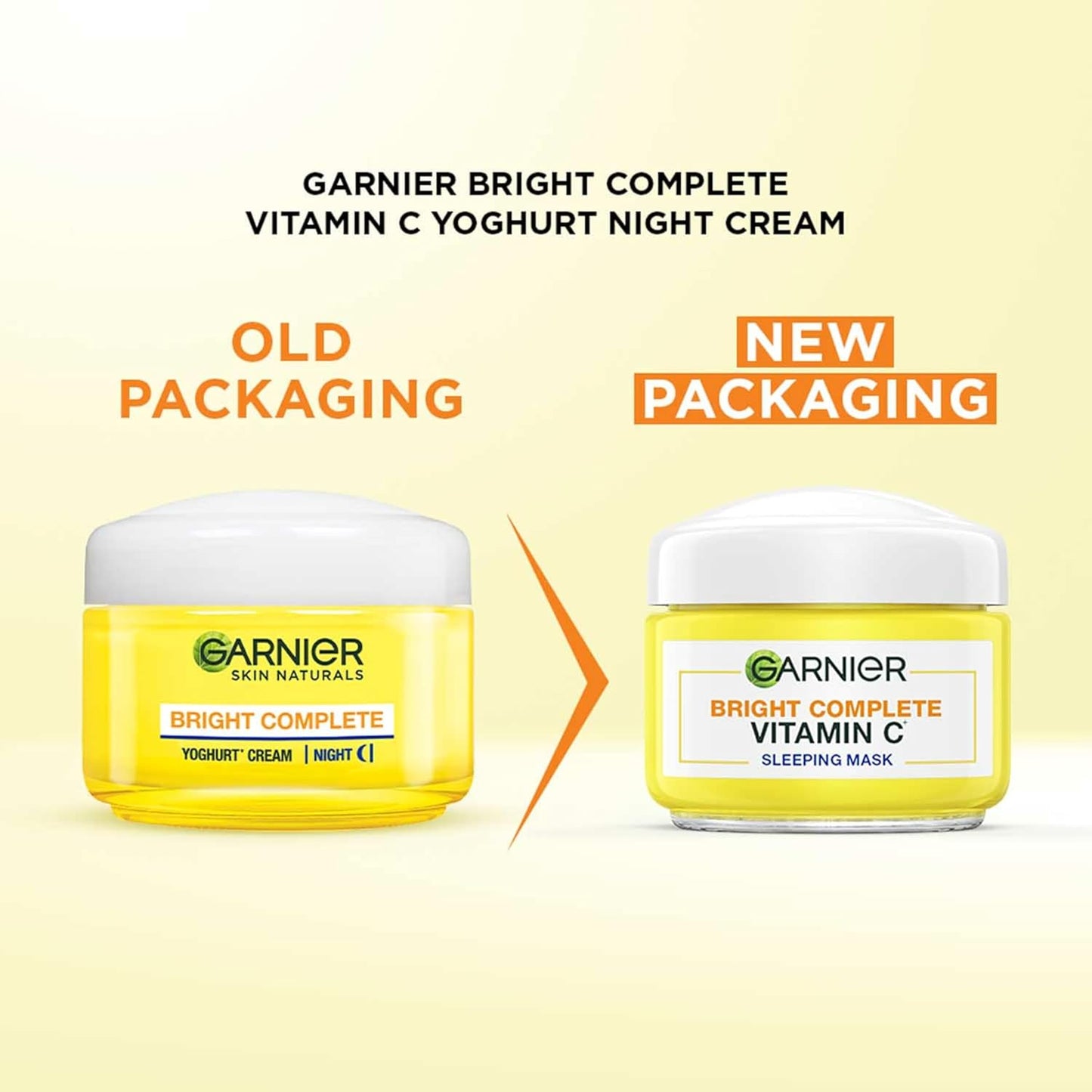 Garnier Skin Naturals, Night Cream, Anti-Dark Spots & Brightening, Bright Complete Vitamin C Yoghurt, 40 g