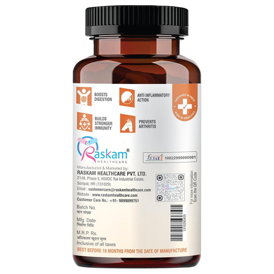 Curcumin 100 veg capsules-with 95% Curcuminoids - Higher Absorption- Antioxidant & Anti-inflammatory Supplement - For Skin, Joint Support, Boosts Immune System