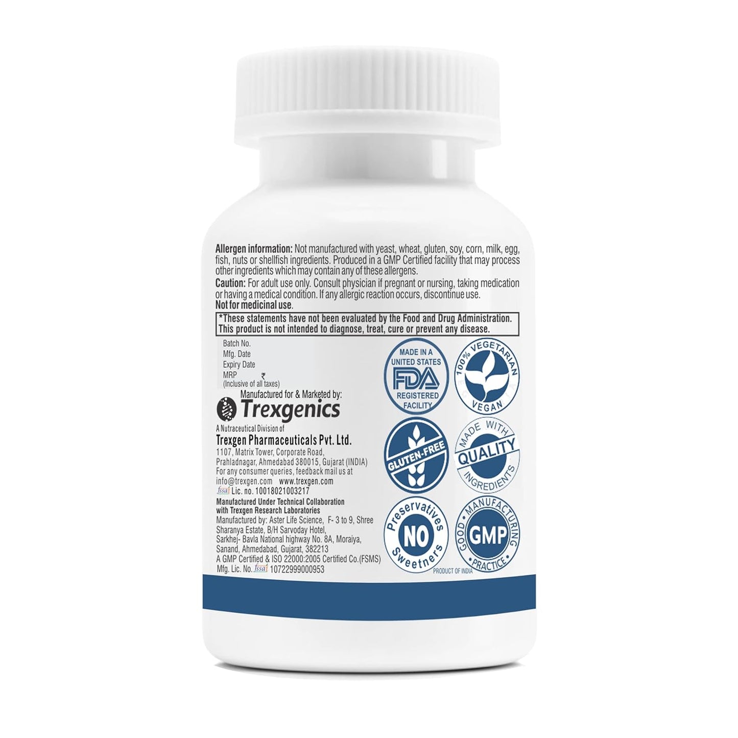 Trexgenics PureEstro-Plus Advanced Pueraria Mirifica Complex with Vital Vitamins & Minerals (Pack of 60 Veg. Capsules)