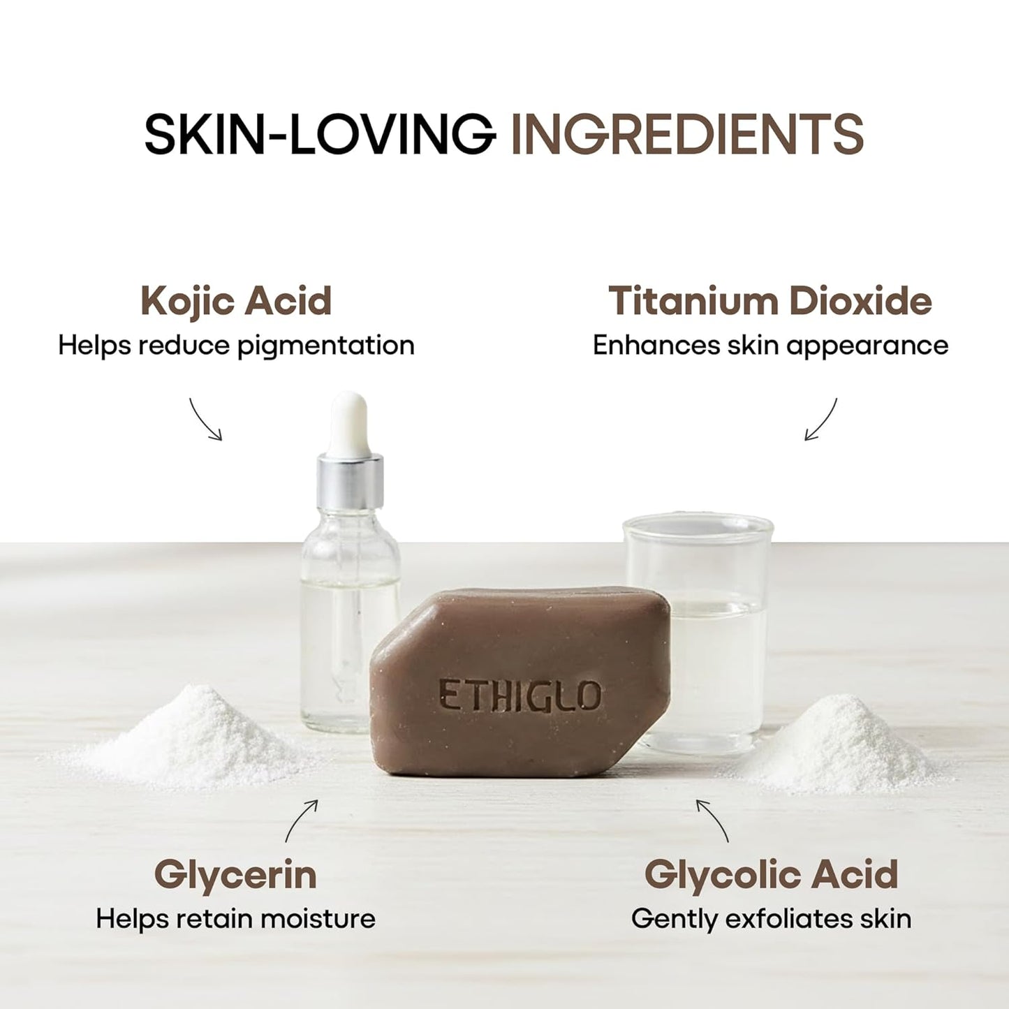 Ethiglo Deep Cleansing Soap for All Skin Types | Helps Reduce Acne Scars, Dullness, Tanning & Pigmentation | Leaves Skin Soft & Smooth | Pack of 1 (75g)