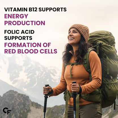 Carbamide Forte Vitamin B-Complex Tablets - 100% RDA for B Vitamins with B1, B2, B3, B5, B6, B9 & Vitamin B12 | Vitamin B Complex Supplements for Women & Men - 120 Vegetarian Tablets