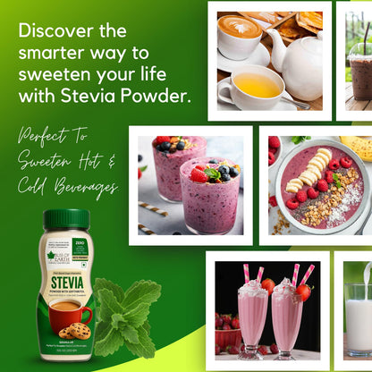 Bliss of Earth Stevia Powder, Organic Sugar Free Zero Calorie Sweetener Diabetic and Keto Friendly 99.8% Purity Vegetarian Gluten Free Quick Dissolve (200 gm (Pack of 1))