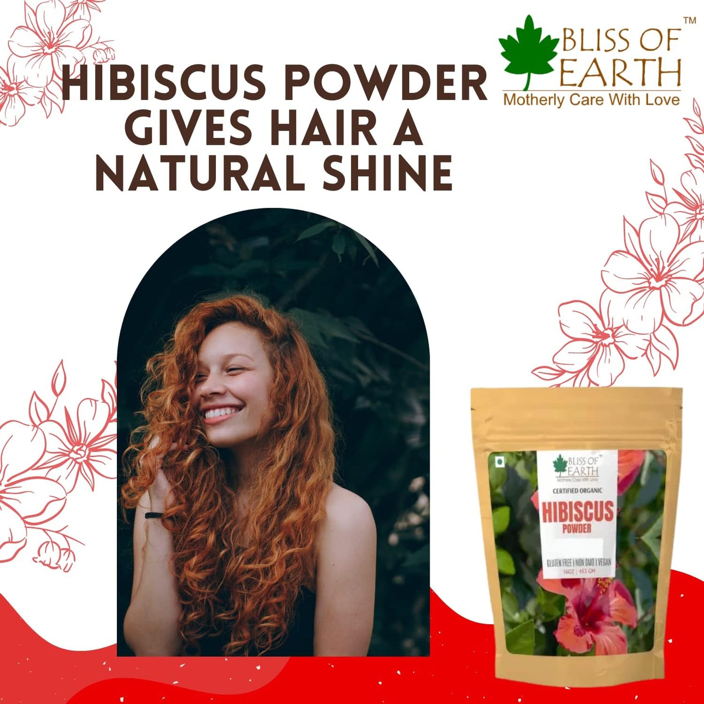 Bliss of Earth Amla Reetha Shikakai Bhringraj Hibiscus Powder â€“ Natural Hair Growth & Hair Mask â€“ 100gm Each, Pack of 5