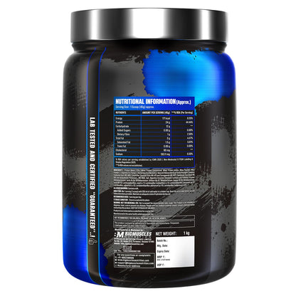 Bigmuscles Nutrition Prime Protein [1kg] | Whey Protein Isolate & Concentrate | With Digestive Enzymes, Probiotic Enzymes | 24g Protein, 10g EAA [Rich Chocolate]
