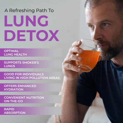 The Body Reserve Lung Detox 20 Effervescent Tablets With N-Acetylcysteine 600mg and Vitamin C | Cleaner Lungs Detoxification and Immune Defence Strawberry Flavour (Pack Of 1)