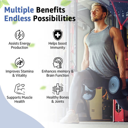 NATURYZ Daily Multivitamin Men 18+ with Highest 60 Nutrients (Vitamins, Minerals, Amino acids, Enzymes, Antioxidants, Herbal Extracts with Omega 3) and 11 Performance Blends for Muscle growth, Strength & Immunity- 60 Tablets