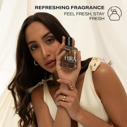 HIRA Silk Robe Perfume for Women 50 ml |arm & Sensual Evening Fragrance |Long Lasting Eau de Parfum Premium Luxury Fragrance | Gifts for Girlfriend, Mother's Day & Date Night Perfume