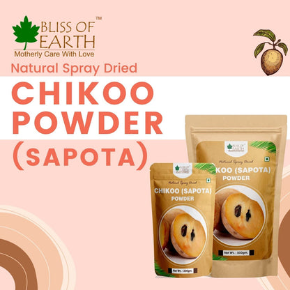 Bliss of Earth 500gm Chikoo (Sapota) Powder Natural Spray Dried