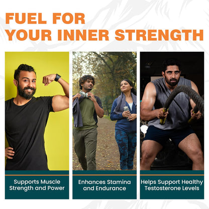 Himalaya Shilajit | 100% Pure Shilajit I 60 Capsules | Enhances Stamina, Energy, and Power | Supports Healthy Testosterone Levels