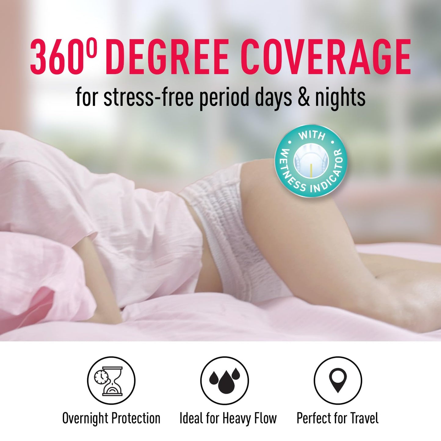 Sirona Disposable Period Panties for Women | L â€“ XL | 360Â° Sanitary Protection for Heavy Flow & Sirona Period Made Easy Tampons - 20 Piece | For Heavy Flow