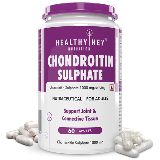 HealthyHey Nutrition Chondroitin Sulphate Support for Joints, 60 Capsules