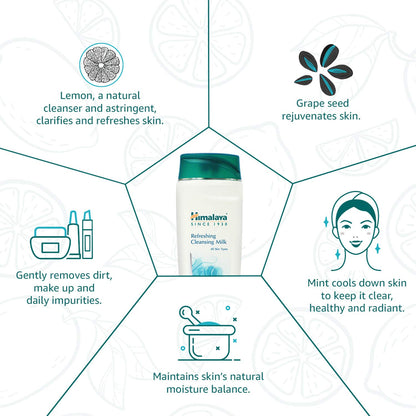 Himalaya Herbals Refreshing Cleansing Milk, 100ml