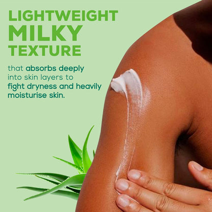 Joy Pure Aloe Light Moisturiser Skin Cream for Face, Hands & Body (500ml) | 48H Hydration | Non-Sticky | Soothing, Brightening & UV Protection | For Dry to Oily Skin