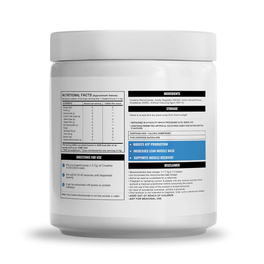 Wellcore - Pure Micronised Creatine Monohydrate,Tropical Tango (122g, 33 Servings), Rapid Absorption, Enhanced Muscle Strength & Power, Fast Recovery,Increased Muscle Mass
