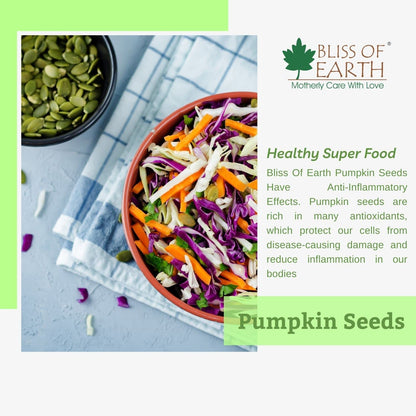 Bliss of Earth Pumpkin Seeds 200gm - Dehulled Pumpkin Seeds for Eating & Weight Management - Natural and Organic Superfood for Immunity Support and a Healthy Diet