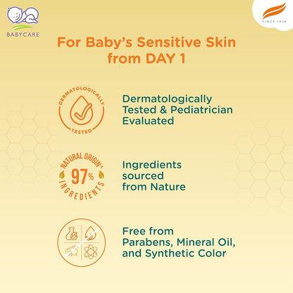 Himalaya Baby Cream with Pure Cow Ghee & pH5.5 (200ml) | Moisturizes & nourishes skin all day long | For Dry and sensitive skin