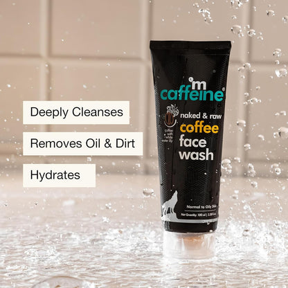 mCaffeine Deep Cleansing Coffee Face Wash for Oil Control | De Tan Face Wash for Men & Women | Daily Use Anti Pollution Face Wash For Summers | 100ml