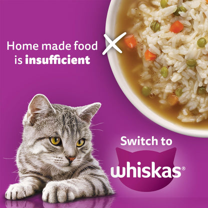 Whiskas Adult (1+ Years) Dry Cat Food, Ocean Fish Flavour, 480 g, Contains 41 Essential Nutrients, Complete & Balanced Nutrition for Adult Cats