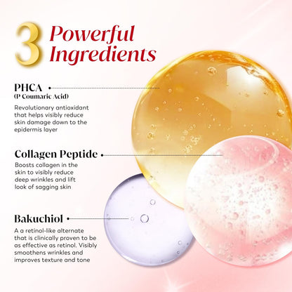 Olay Regenerist Ultra Firming Serum | PHCA, Bakuchiol, Collagen Peptide | Firm and Smooth Skin from Day 1 | Lightweight Texture | Dermatologist Tested | All Skin Types Including Sensitive Skin | 30ml
