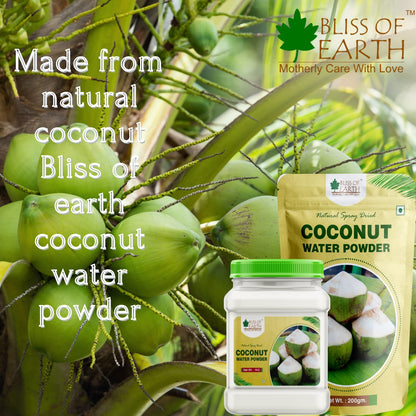 Bliss of Earth 1KG coconut water Powder natural Spray Dried In Sealed Jar