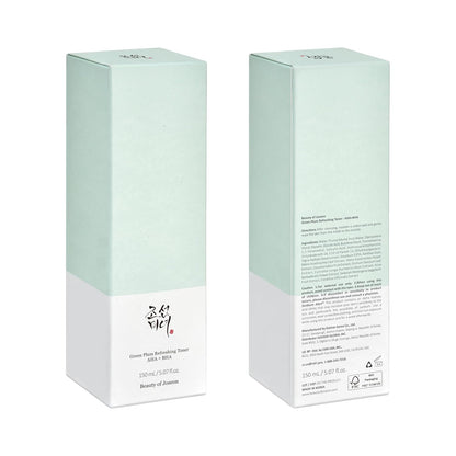[Beauty of Joseon] Green Plum Refreshing Toner AHA + BHA (150ml) â€“ Korean Face Toner for Gentle Exfoliation, Smooth Texture & Balanced Skin
