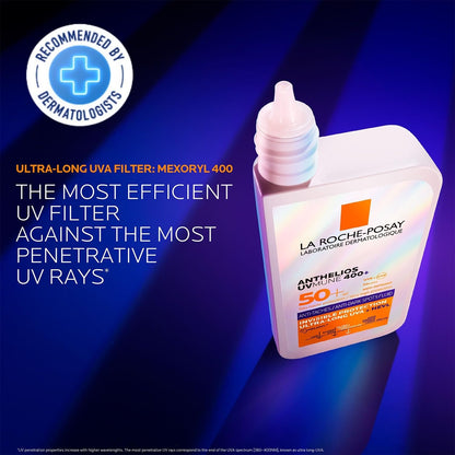 La Roche-Posay Anthelios Sunscreen UVMune Anti-Dark Spot Fluid SPF50 PA++++ Broad Spectrum| Anti-pigmentation Even Tone Sun Protection for Face with Melasyl, 50 ml