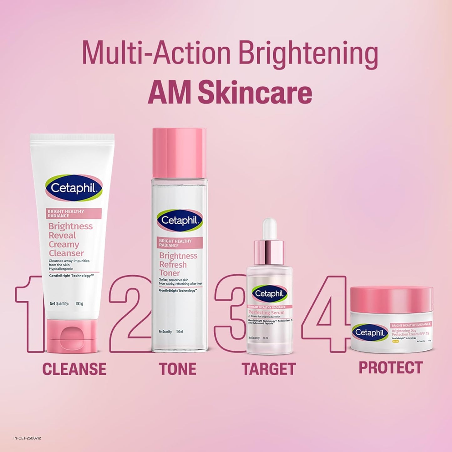 CETAPHIL Bright Healthy Radiance Brightening |Glow Serum | 30ml | GentleBright Technologyâ„¢ with Antioxidant C and Advanced Peptide | Removes Dark Spots & Dullness