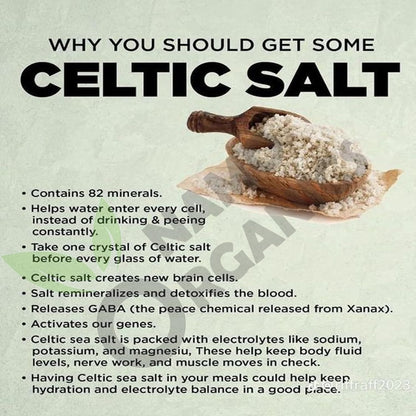 Namo Organics - Organic Celtic Sea Salt (SEL GRIS) - 500g- Premium | Full of Mineral | 100% Natural, Hand Harvested Sea Salt