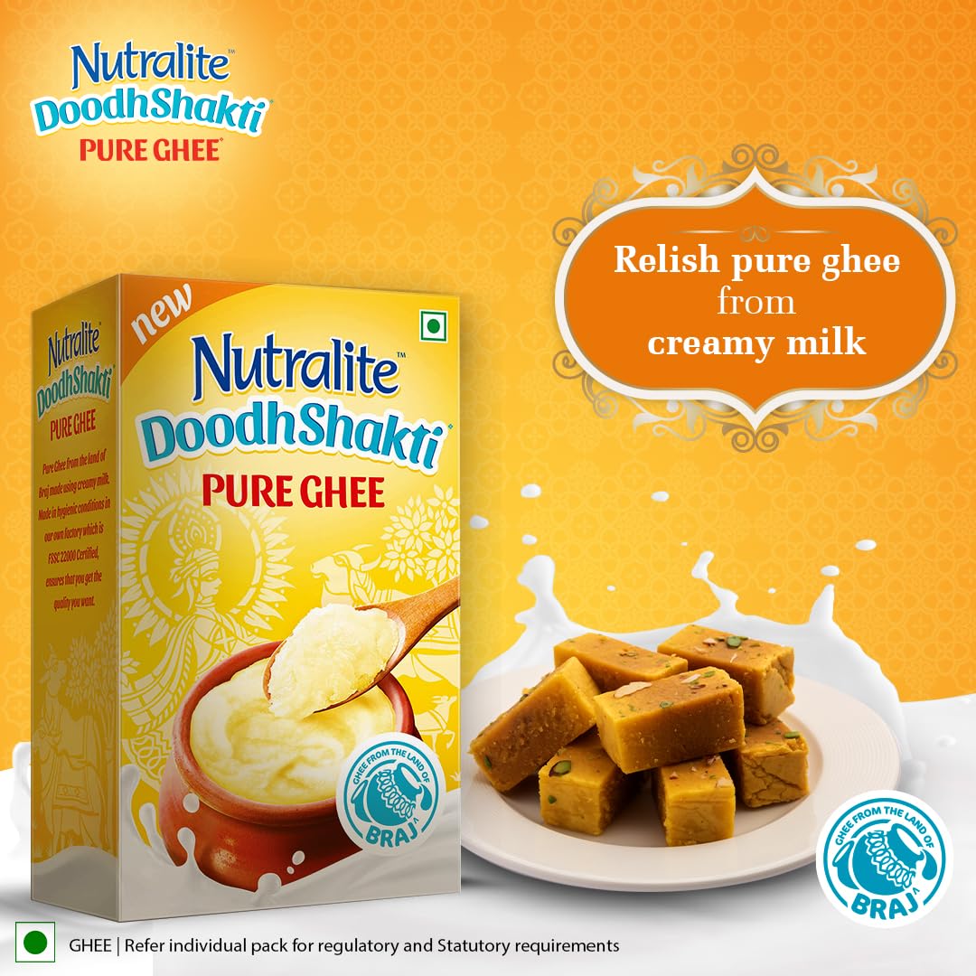 Nutralite Doodhshakti Pure Ghee | from Braj Bhoomi | 1 Litre