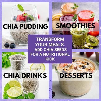 Bliss of Earth Chia Seeds 100g | Raw Superfood with Omega & Fiber | Natural Chia Seeds for Daily Nutrition & Wellness Support