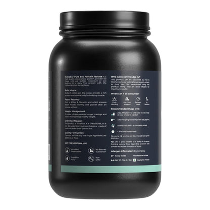 Nutrabay Pure Soy Protein Isolate Powder 26.2g Protein, 4.7g BCAA per Serving, NABL Lab Tested â€“ Easy to Digest, No Added Sugar, Vegan â€“ 1kg, Unflavoured | 100% Authentic & Clean Protein