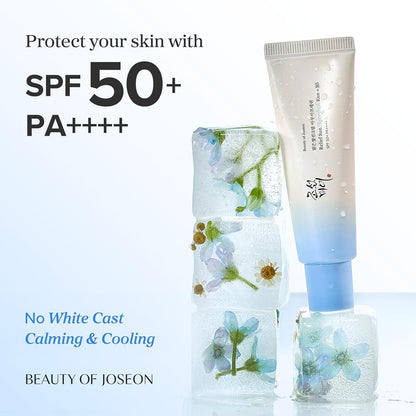 Beauty of Joseon Relief Sun Aqua-fresh Rice + B5, SPF 50+ PA++++ Sun Cream, Moisturizing & Calming Formula, Korean Skincare, 50ml
