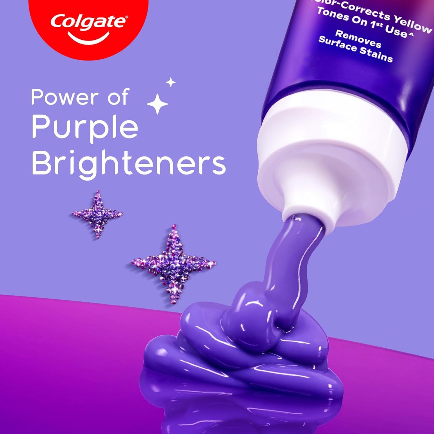 Colgate Visible White Purple Toothpaste 120g and Toothbrush (Pack of 2) Combo