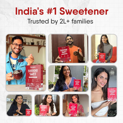 Trunativ Everyday Sweet | Monkfruit Sweetener Powder Loose Sugar Like Sweetener | Zero-Calorie Sugar Substitute | 1:1 Sugar Replacer for Cooking & Baking | Keto & Diabetic Friendly | 400g (Pack of 1)