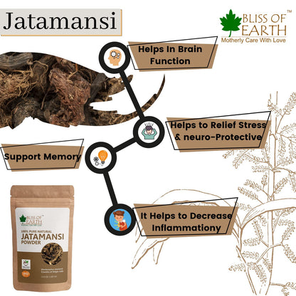 Bliss of EarthÂ® 100% Pure & Natural Jatamansi Powder+100% Pure & Natural Shikakai Powder | 100GM | Acacia Concina | Gorgeous hair Naturally | Traditional Hair Cleanser & Conditioner (Pack of 2)