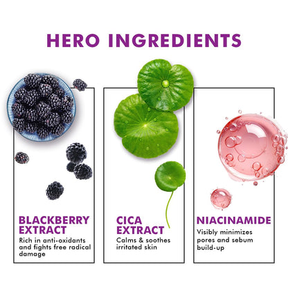 Conscious ChemistÂ® Berry Bright Pore Refining & Brightening Face Mask | For Bright and Clear Skin with Niacinamide & Berry Extracts | 50g