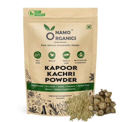 Namo Organcis - Kapoor Kachari Powder 200g â€“ 100% Pure & Natural | Promotes Hair Growth & Volume | Strengthens Roots | Enhances Skin Glow | No Additives or Preservatives