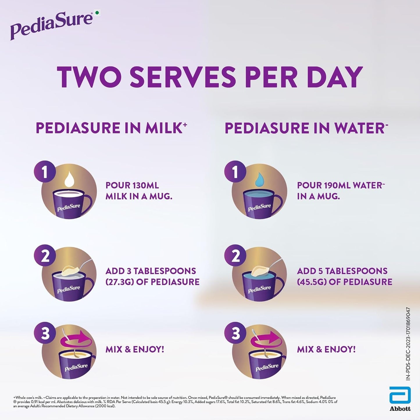 Pediasure Nutritional Drink Powder, Vanilla, Scientifically Designed Nutrition for Supporting Kids Growth 375 gm