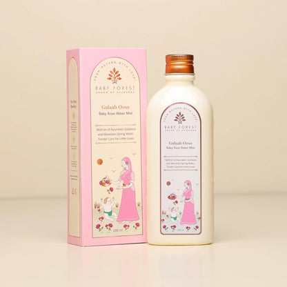Baby Forest Gulaab Oose Rose Water Mist | For Baby’s Healthy Skin | Nourishing & Healing Properties | Refreshing Fragrance | Derma Safe | No Harmful Chemicals | 200ml