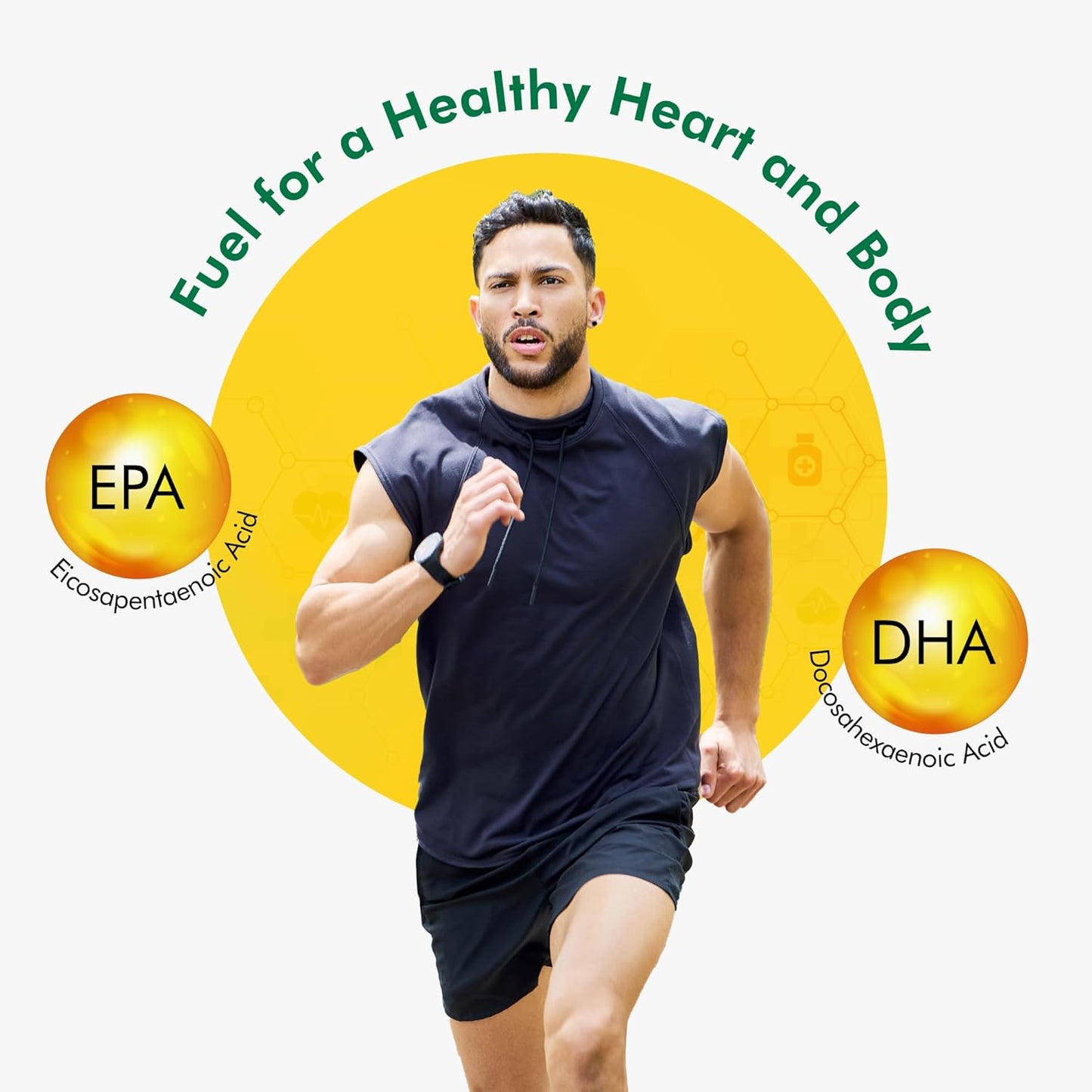 Fytika Omega 1000-30 Softgels (pack of 1) | Fish Oil Omega3 1000 mg| Omega3 fatty acids,EPA & DHA| For Heart, Brain, Joint & Muscle Support| Omega 3 Capsule For Men & Women