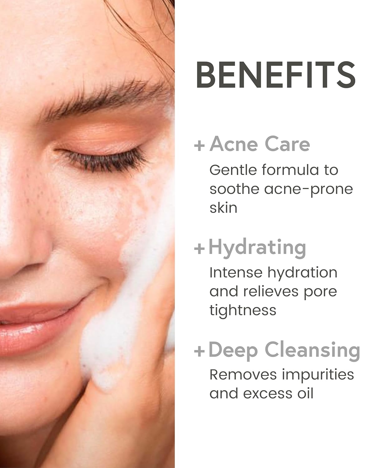 GINGER6 Hydrating Foam Cleanser 150ml | 31.7% Ginger Water| Salicylic Acid Face Wash for Acne Care| 5 Hyaluronic Acid Hydration| Deep Clean & Calming Korean Skincare | Non-Comedogenic & Hypoallergenic